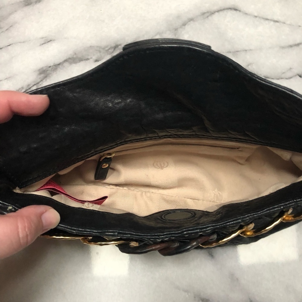Juicy Couture Leather Chain Clutch With Pink Dust Bag - Picture 4 of 10